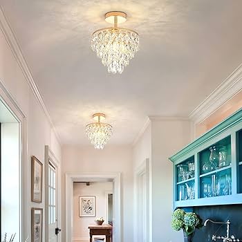 CXGLEAMING Gold Chandelier Light Fixture Small Chandelier